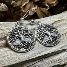 Load image into Gallery viewer, Tree of Life Earrings, Celtic Jewelry, Irish Jewelry, Norse Jewelry, Yoga Jewelry, Anniversary Gift, Tree Jewelry, Graduation Gift, Mom Gift