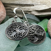 Load image into Gallery viewer, Tree of Life Earrings, Celtic Jewelry, Irish Jewelry, Norse Jewelry, Yoga Jewelry, Anniversary Gift, Tree Jewelry, Graduation Gift, Mom Gift
