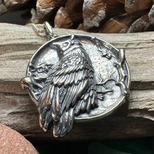 Load image into Gallery viewer, Owl Necklace, Full Moon Pendant, Nature Jewelry, Bird Necklace, Bird Lover Gift, Owl Gift, Woodland Jewelry, Irish Jewelry, Mom Gift