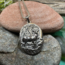 Load image into Gallery viewer, Stag Necklace, Scotland Jewelry, Scottish Stag, Hunter Gift, Nature Jewelry, Pagan Jewelry, Hunting, Wildlife, Deer Hunter, Wiccan Jewelry