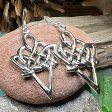 Load image into Gallery viewer, Celtic Earrings, Love Knot Earrings, Irish Jewelry, Ireland Gift, Scotland Jewelry, Mom Gift, Large Earrings, Scottish Jewelry, Norse Gift