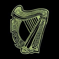Irish Harp Brooch, Celtic Jewelry, Irish Lapel Pin, Harp Brooch, Ireland Brooch, Anniversary Gift, Cap Badge Pin, Bagpiper Gift, Ireland Pin