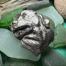 Load image into Gallery viewer, Dog Brooch, Dog Lover Gift, Labrador Lapel Pin, Dog Pin, Scarf Pin, Dog Lover Gift, Dog Jewelry, Hunter Gift, Pewter Coat Pin, English Lab