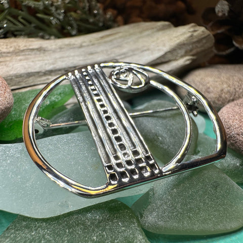 Load image into Gallery viewer, Mackintosh Rose Brooch, Scotland Jewelry, Mackintosh Jewelry, Celtic Pin, Scarf Pin, Art Deco Jewelry, Mom Gift, Silver Pin, Graduation Gift