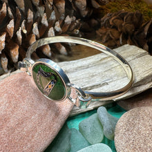 Load image into Gallery viewer, Celtic Harp Bracelet, Celtic Jewelry, Irish Jewelry, Bangle Bracelet, Scotland Jewelry, Ireland Jewelry, Wife Gift, Irish Harp Bangle