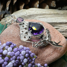 Load image into Gallery viewer, Fairy Necklace, Celtic Angel Necklace, Irish Pendant, Butterfly Necklace, Anniversary Gift, Celtic Jewelry, Wife Gift, Pixie Jewelry