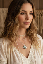 Load image into Gallery viewer, Angel Wings Necklace, Celtic Locket, Spiritual Jewelry, Angel Necklace, Wings Necklace, Silver Bridal Jewelry, Memorial Jewelry, Mom Gift