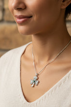Load image into Gallery viewer, Shamrock Necklace, Clover Pendant, Irish Necklace, Irish Gift, Anniversary Gift, Emerald Ireland Jewelry, Friendship Gift, Celtic Necklace