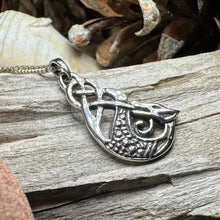Load image into Gallery viewer, Dragon Necklace, Celtic Jewelry, Irish Pendant, Celtic Knot Necklace, Wiccan Jewelry, Celtic Dragon Pendant, Pagan Jewelry, Scottish Gift