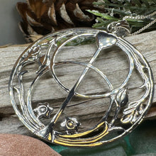 Load image into Gallery viewer, Chalice Well Necklace, Irish Jewelry, Large Celtic Pendant, Scotland Jewelry, Anniversary Gift, Ireland Gift, Peace Jewelry, Spiritual Gift