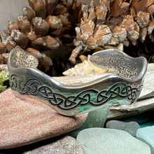 Load image into Gallery viewer, Celtic Knot Pewter Bracelet, Celtic Jewelry, Bangle Bracelet, Scotland Jewelry, Ireland Jewelry, Wife Gift, Girlfriend Gift, Sister Gift