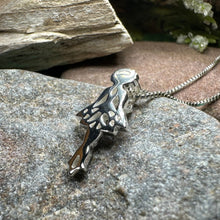 Load image into Gallery viewer, Irish Dancer Necklace, Irish Jewelry, Celtic Jewelry, Feis Gift, Ghillies Jewelry, Sister Gift, Irish Dance Gift, Silver Ireland Jewelry