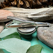 Load image into Gallery viewer, Lion Tie Bar, Men's Celtic Jewelry, Scottish Gift for Him, Dad Gift, Graduation Gift, Scotland Gift, Man's Gift, Celtic Tie Clip, Groom Gift