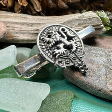 Load image into Gallery viewer, Lion Tie Bar, Men's Celtic Jewelry, Scottish Gift for Him, Dad Gift, Graduation Gift, Scotland Gift, Man's Gift, Celtic Tie Clip, Groom Gift