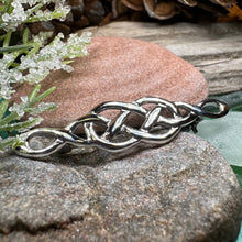 Load image into Gallery viewer, Celtic Knot Brooch, Celtic Pin, Silver Irish Pin, Scottish Celtic Jewelry, Scotland Jewelry, Bridal Jewelry, Anniversary Gift, Mom Gift