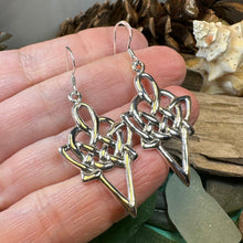 Load image into Gallery viewer, Celtic Earrings, Love Knot Earrings, Irish Jewelry, Ireland Gift, Scotland Jewelry, Mom Gift, Large Earrings, Scottish Jewelry, Norse Gift