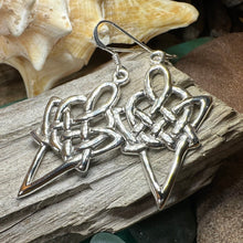 Load image into Gallery viewer, Celtic Earrings, Love Knot Earrings, Irish Jewelry, Ireland Gift, Scotland Jewelry, Mom Gift, Large Earrings, Scottish Jewelry, Norse Gift