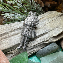 Load image into Gallery viewer, Bagpiper Brooch, Celtic Scatter Pin, Scotland Lapel Pin, Irish Jewelry, Dad Gift, Highland Dance Gift, Bagpipes Gift, Scotland Jewelry