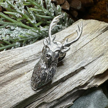 Load image into Gallery viewer, Stag Brooch, Scotland Jewelry, Stag Lapel Pin, Celtic Pin, Animal Jewelry, Scottish Brooch, Scotland Pin, Nature Jewelry, Hunter Gift