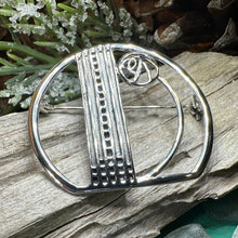 Load image into Gallery viewer, Mackintosh Rose Brooch, Scotland Jewelry, Mackintosh Jewelry, Celtic Pin, Scarf Pin, Art Deco Jewelry, Mom Gift, Silver Pin, Graduation Gift