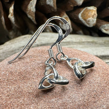 Load image into Gallery viewer, Trinity Knot Earrings, Celtic Earrings, Irish Jewelry, Scottish Jewelry, Mom Gift, Anniversary Gift, Celtic Knot Jewelry, Triquetra Earrings