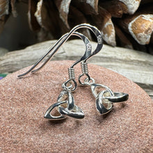 Load image into Gallery viewer, Trinity Knot Earrings, Celtic Earrings, Irish Jewelry, Scottish Jewelry, Mom Gift, Anniversary Gift, Celtic Knot Jewelry, Triquetra Earrings