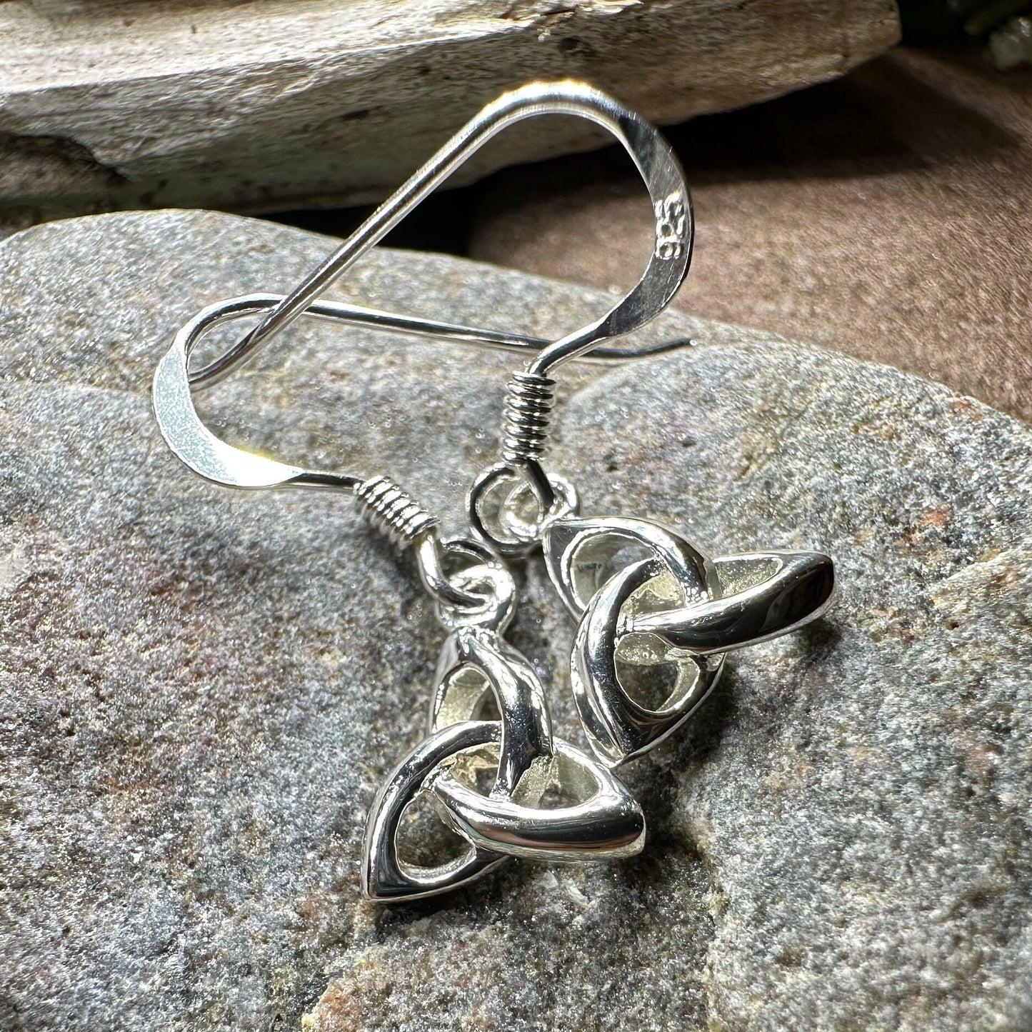 Trinity Knot Earrings, Celtic Earrings, Irish Jewelry, Scottish Jewelry, Mom Gift, Anniversary Gift, Celtic Knot Jewelry, Triquetra Earrings
