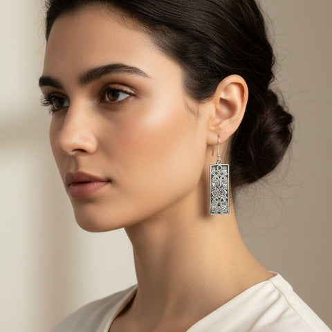 Load image into Gallery viewer, Celtic Birds Earrings, Irish Jewelry, Scottish Drop Earrings, Silver Ireland Jewelry, Anniversary Gift, Mom Gift, Wife Gift, Graduation Gift