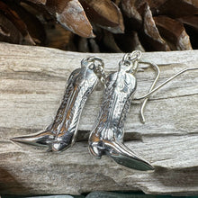 Load image into Gallery viewer, Cowboy Boot Earrings, Horseback Rider Earrings, Horse Jewelry, Equestrian Earrings, Rodeo Gift, Cowgirl Jewelry, Yellowstone Gift, Wife Gift