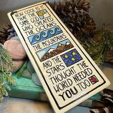 Load image into Gallery viewer, Birthday Wall Art, Encouragement Gift, Ceramic Wall Plaque, New Baby Gift, Graduation Gift, Baby Nursery Decor, Teenager Gift, Sobriety Gift