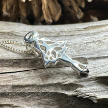 Load image into Gallery viewer, Irish Dancer Necklace, Irish Jewelry, Celtic Jewelry, Feis Gift, Ghillies Jewelry, Sister Gift, Irish Dance Gift, Silver Ireland Jewelry