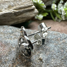 Load image into Gallery viewer, Highland Cow Earrings, Scotland Jewelry, Hairy Coo Gift, Animal Jewelry, Thistle Jewelry, Anniversary Gift, Scottish Gifts, Nature Jewelry