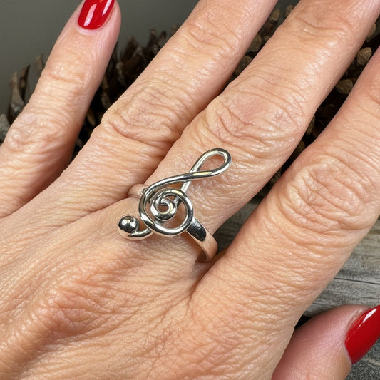 Bach Music Note Ring — view 4