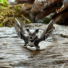 Load image into Gallery viewer, Gothic Bat Ring, Vampire Bat, Realistic Bat Jewelry, Pagan Ring, Halloween Gift, Witch Jewelry, Animal Jewelry, Unique Ring, EA Poe Gift