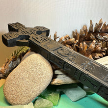 Load image into Gallery viewer, Ardboe Celtic Cross, Turf High Cross, Irish Cross Statue, Ireland Gift, Irish Turf, Housewarming Gift, New Home Gift, Confirmation Gift