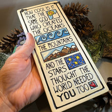 Load image into Gallery viewer, Birthday Wall Art, Encouragement Gift, Ceramic Wall Plaque, New Baby Gift, Graduation Gift, Baby Nursery Decor, Teenager Gift, Sobriety Gift