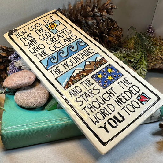 Birthday Wall Art, Encouragement Gift, Ceramic Wall Plaque, New Baby Gift, Graduation Gift, Baby Nursery Decor, Teenager Gift, Sobriety Gift