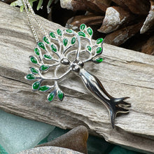 Load image into Gallery viewer, Tree of Life Necklace, Celtic Goddess Jewelry, Irish Jewelry, Anniversary Gift, Bridal Jewelry, Norse Jewelry, Danu Pendant, Yoga Jewelry