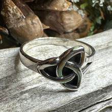 Load image into Gallery viewer, Trinity Knot Ring, Celtic Jewelry, Irish Jewelry, Celtic Knot Jewelry, Irish Ring, Irish Dance Gift, Anniversary Gift, Pagan Jewelry, Wiccan