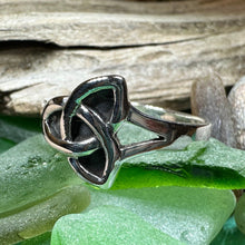 Load image into Gallery viewer, Trinity Knot Ring, Celtic Jewelry, Irish Jewelry, Celtic Knot Jewelry, Irish Ring, Irish Dance Gift, Anniversary Gift, Pagan Jewelry, Wiccan