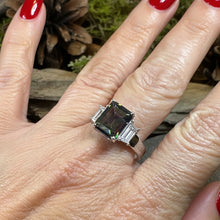 Load image into Gallery viewer, Scottish Celtic Ring, Celtic Ring, Scotland Ring, Mystic Topaz Boho Ring, Celtic Knot Jewelry, Anniversary Gift, Promise Ring, Mom Gift