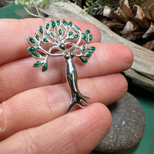 Load image into Gallery viewer, Tree of Life Necklace, Celtic Goddess Jewelry, Irish Jewelry, Anniversary Gift, Bridal Jewelry, Norse Jewelry, Danu Pendant, Yoga Jewelry