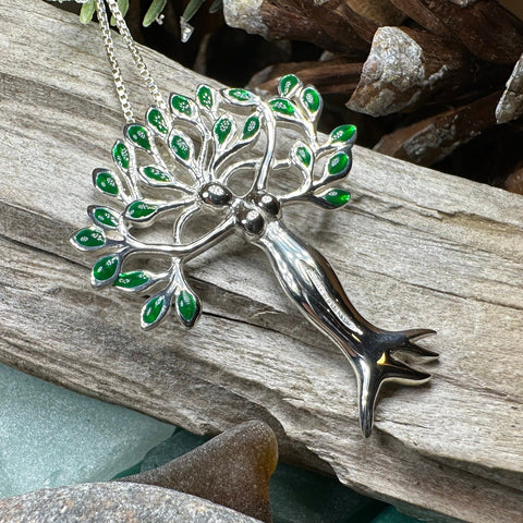 Load image into Gallery viewer, Tree of Life Necklace, Celtic Goddess Jewelry, Irish Jewelry, Anniversary Gift, Bridal Jewelry, Norse Jewelry, Danu Pendant, Yoga Jewelry