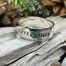 Load image into Gallery viewer, Celtic Ring, Irish Gaelic Ring, Soulmate Ring, Ireland Ring, Irish Ring, Promise Ring, Anniversary Gift, Silver Wedding Band, Mo Anam Cara
