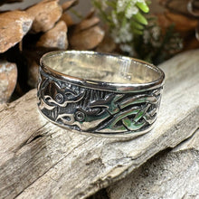Load image into Gallery viewer, Celtic Raven Ring, Celtic Ring, Scottish Promise Ring, Spiral Ring, Irish Ring, Wedding Band, Anniversary Gift, Ireland Ring, Wiccan Ring
