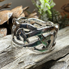 Load image into Gallery viewer, Celtic Ring, Irish Wedding Ring, Silver Scottish Ring, Large Irish Ring, Promise Ring, Anniversary Gift, Wedding Band, Ireland Gift