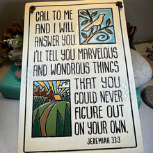 Load image into Gallery viewer, Christian Blessing Wall Art, Religious Gift, Ceramic Wall Plaque, New Home Gift, Peace Prayer, Wedding Gift, Religious Prayer, Mom Gift