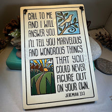 Load image into Gallery viewer, Christian Blessing Wall Art, Religious Gift, Ceramic Wall Plaque, New Home Gift, Peace Prayer, Wedding Gift, Religious Prayer, Mom Gift