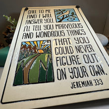 Load image into Gallery viewer, Christian Blessing Wall Art, Religious Gift, Ceramic Wall Plaque, New Home Gift, Peace Prayer, Wedding Gift, Religious Prayer, Mom Gift