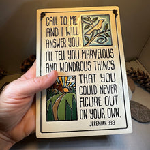 Load image into Gallery viewer, Christian Blessing Wall Art, Religious Gift, Ceramic Wall Plaque, New Home Gift, Peace Prayer, Wedding Gift, Religious Prayer, Mom Gift